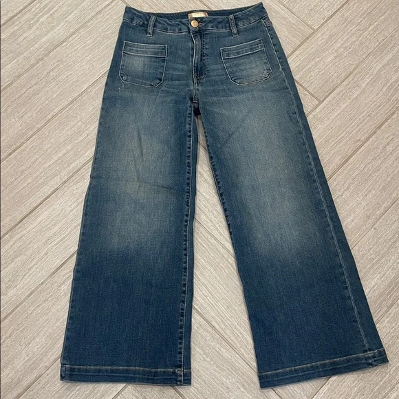 Kut Meg Wide-Leg Jeans With Front Patch Pocket - Picture 4 of 9